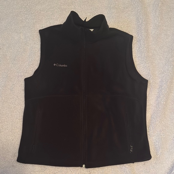 Columbia Black Fleece Vest - Picture 1 of 3